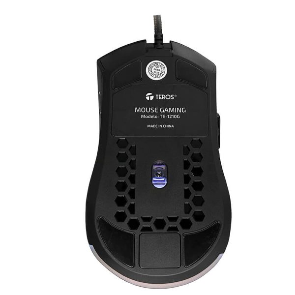 Mouse gamer TEROS TE-1210G, 7 botones, RGB, negro - Imagen 7