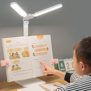 Soporte de Lectura 2 en 1 con Lámpara LED — Ajustable y Multifuncional