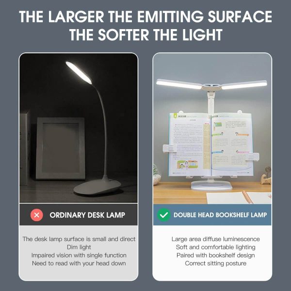 Soporte de Lectura 2 en 1 con Lámpara LED — Ajustable y Multifuncional - Imagen 5