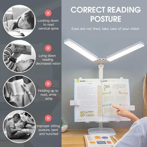 Soporte de Lectura 2 en 1 con Lámpara LED — Ajustable y Multifuncional - Imagen 6