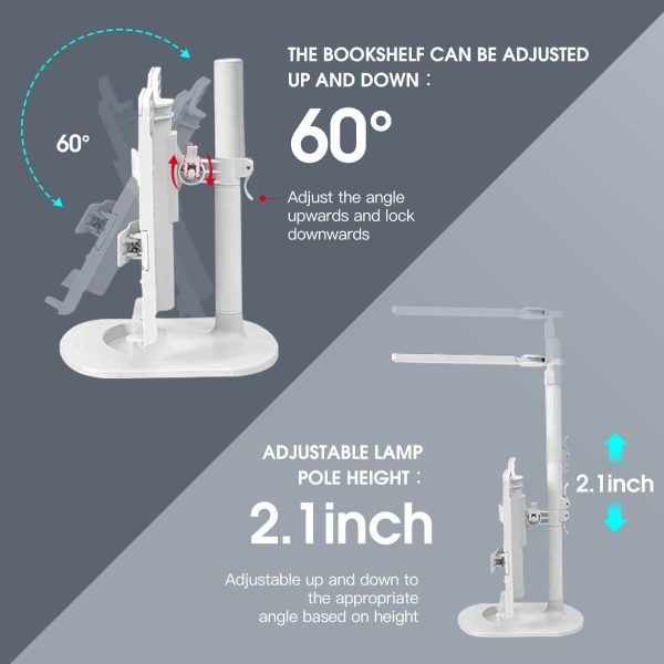 Soporte de Lectura 2 en 1 con Lámpara LED — Ajustable y Multifuncional - Imagen 7