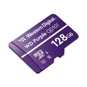 Tarjeta MicroSD WD Purple 128GB para Cámaras de Seguridad – UHS-I, Ultra Resistente