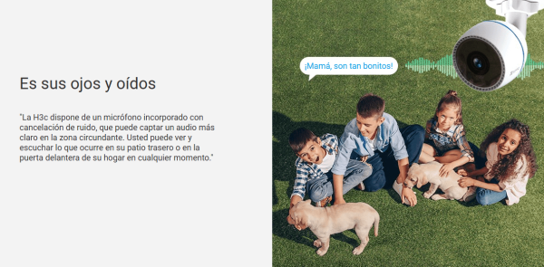 Cámara IP WiFi EZVIZ H3C 3MP Exterior 2.9mm | Visión Nocturna – Seguridad Inteligente - Imagen 4