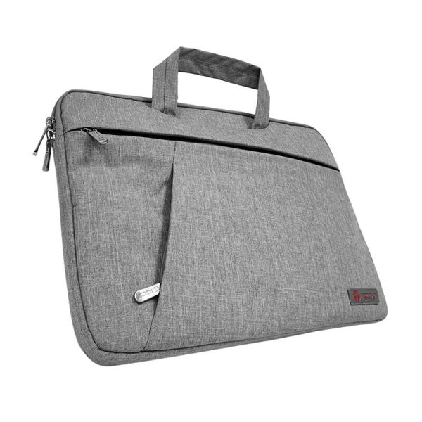 Maletín gris TEROS TE-9019S para notebooks de hasta 15.6", poliéster, gris - Imagen 2
