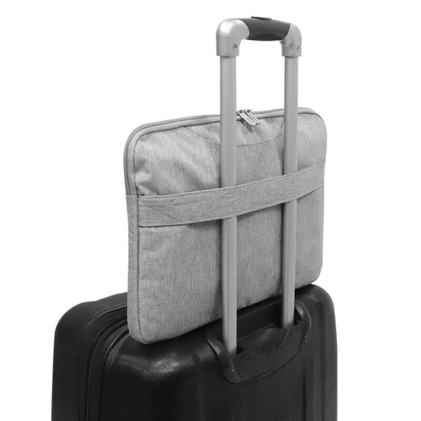Maletín gris TEROS TE-9019S para notebooks de hasta 15.6", poliéster, gris - Imagen 7